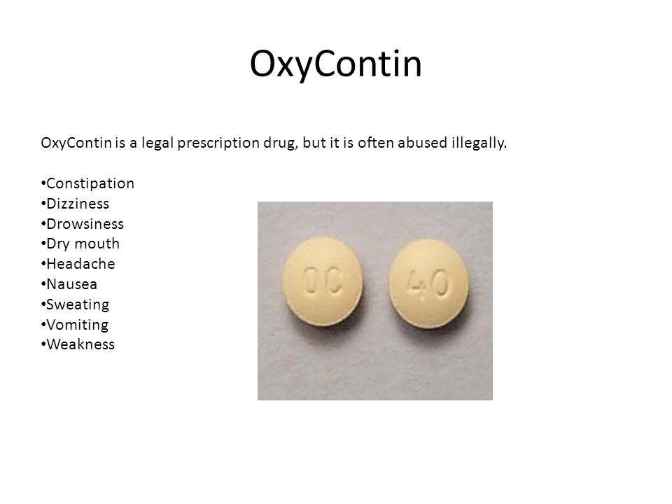 oxycodone nausea and vomiting